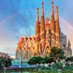 Sagrada Familia i Barcelona, Spanien