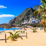 most popular and beautiful beach of Tenerife. Las Teresitas